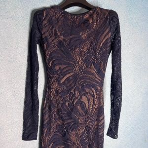 Blue Lace BCBG dress